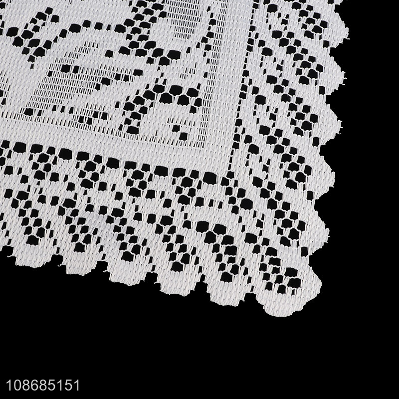 Good quality square lace placemats retro table mats embroidered doilies