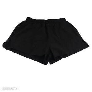 China factory black women fitness sports running shorts for summer
