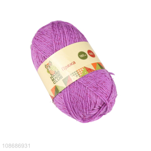 Latest products rose red soft hand knitting wool yarn for scarf