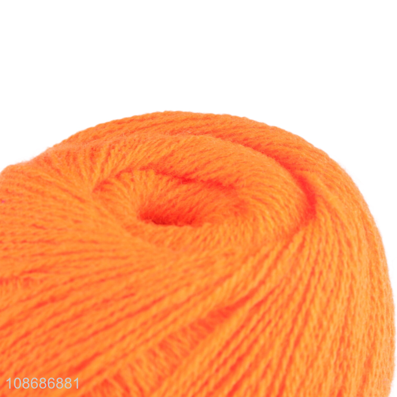 New arrival orange soft hand knitting wool yarn diy yarn for sale