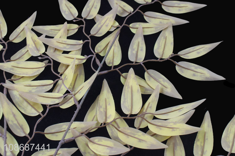 Wholesale 91pcs leaves 3 branch cotonier leaf artificial plant for decor