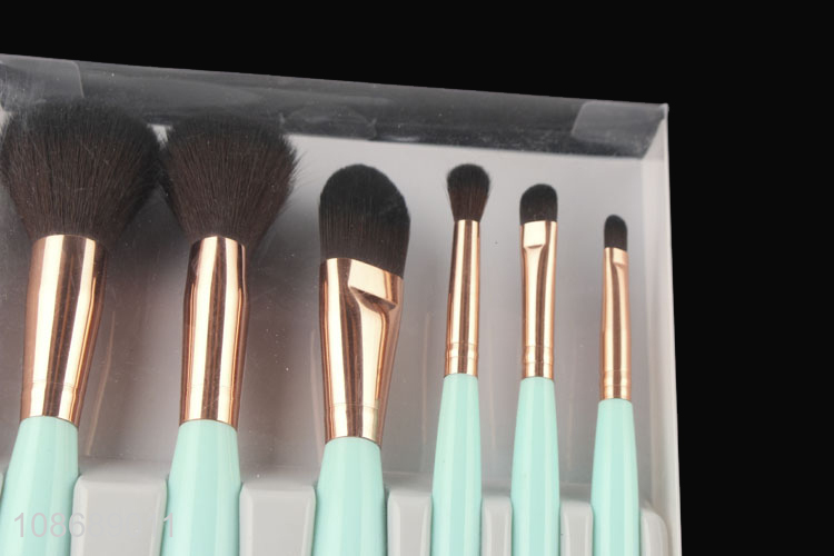 Hot selling 6pcs synthetic fiber bristle makeup brush set for women