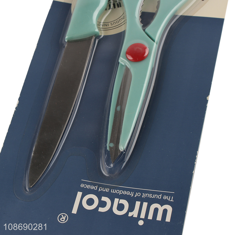 Top selling 2pcs multifunctional kitchen scissors kitchen fruit knife set