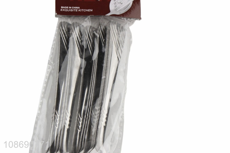 Wholesale 12pcs 4 designs stainless steel fork set dinner fork set