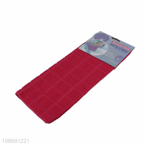 Yiwu market red soft kitchen bathroom microfiber <em>cleaning</em> <em>towel</em> cloth