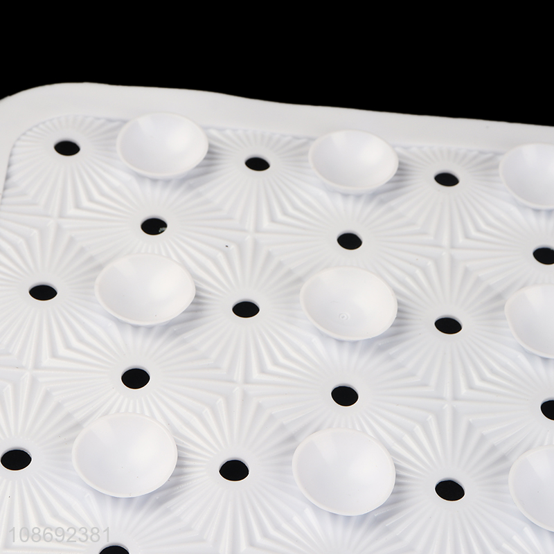 Wholesale Eurpean style anti-slip pvc bath mat with suction cup
