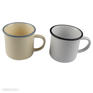 Good quality vintage nostalgic <em>ceramic</em> mug imitation enamel <em>cup</em>