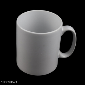 Wholesale solid color blank <em>ceramic</em> coffee mugs tea <em>cup</em> with handle