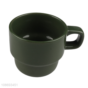 Good quality stackable <em>ceramic</em> coffee mug porcelain water <em>cup</em>