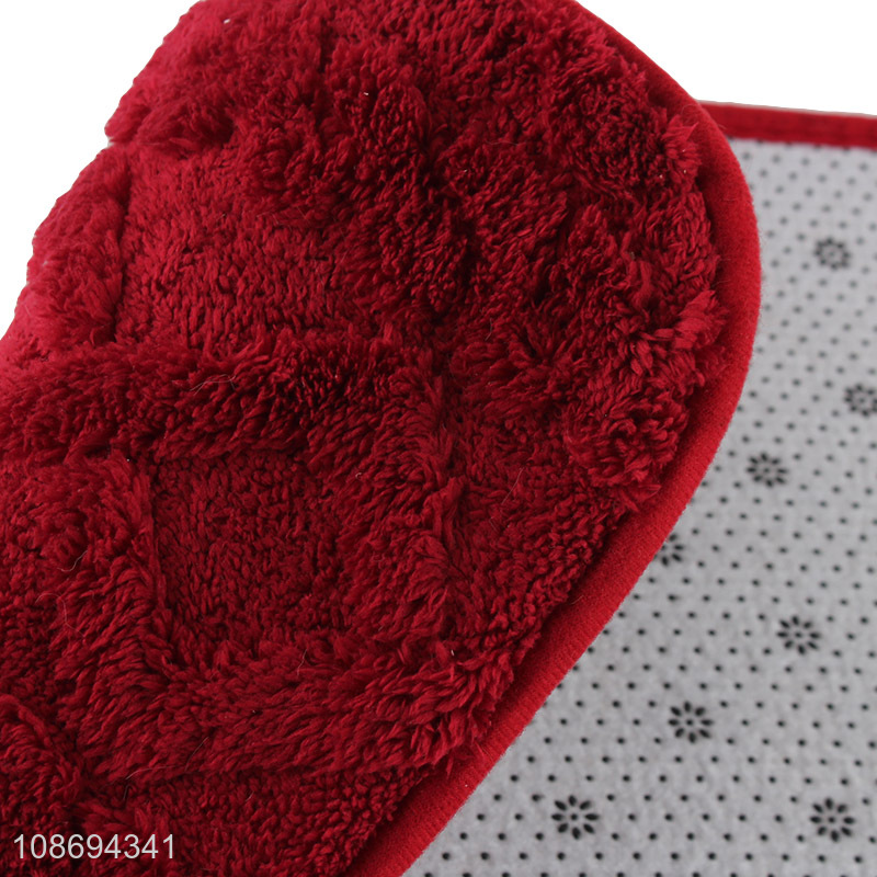 Good quality soft non-slip water absorbent bathroom rug floor mat