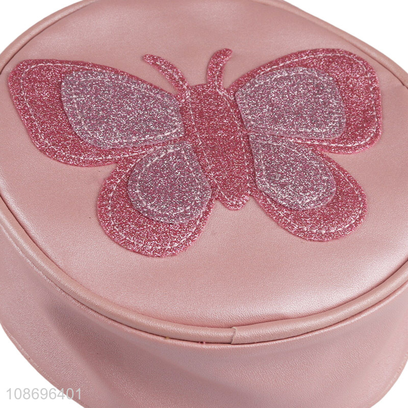 Hot selling pink girls fashion portable pu messenger bag wholesale