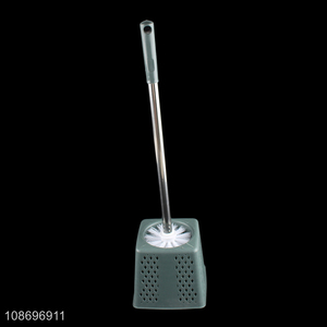 Popular product toilet brush set with ventilated drying holder