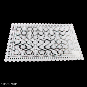 China wholesale table decoration pvc non-slip place mat dinner mat
