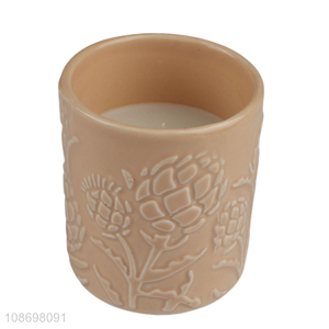 Hot products tabletop decoration <em>ceramic</em> <em>cup</em> candle scented candle for sale