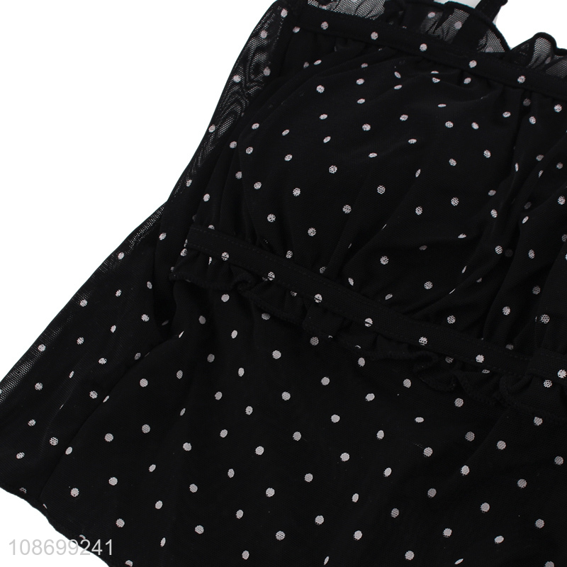 Online wholesale women's wireless bra polka dot bra vest top