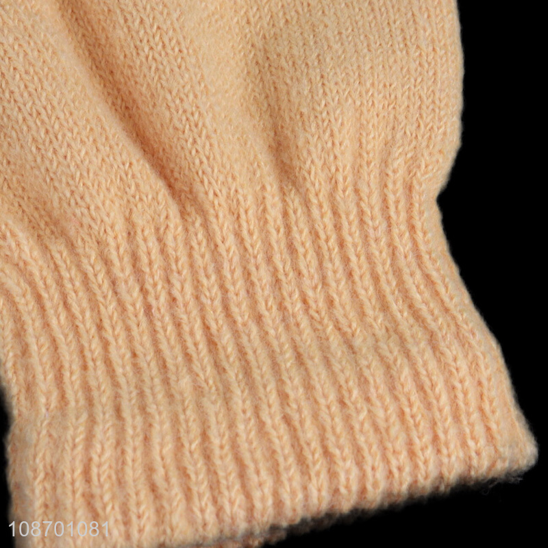 Best selling winter warm thickened half-finger gloves polyester gloves wholesale