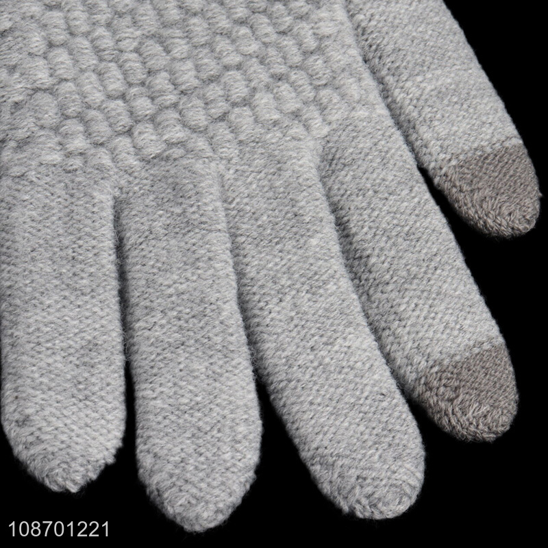Top products winter warm thickened touch screen polyester gloves