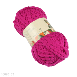 Wholesale 65g 100m chunky polyester yarn for hand knitting pet nest