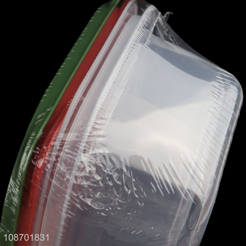 Hot sale 2pcs/set rectangular plastic fresh-keeping storage box food crisper