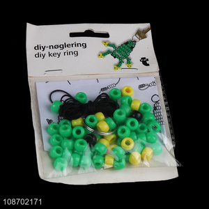 New arrival plastic beads for DIY frog <em>key</em> <em>chain</em> making kit for kids