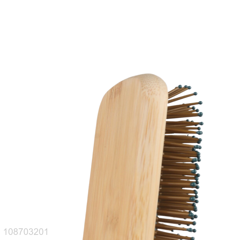 Good quality durable massage air cushion bamboo hair comb for long hair