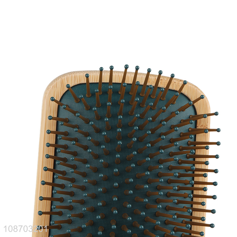 Good quality durable massage air cushion bamboo hair comb for long hair