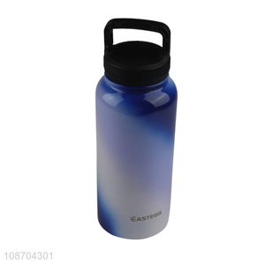 Hot sale double walled stainless steel insulated water bottle with handle