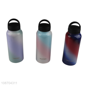 New product stainless steel vaccum insulated water bottle with wide handle