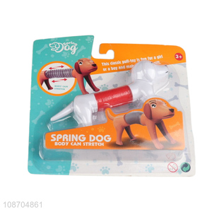 Top sale telescopic spring dog toy stress relief toy wholesale