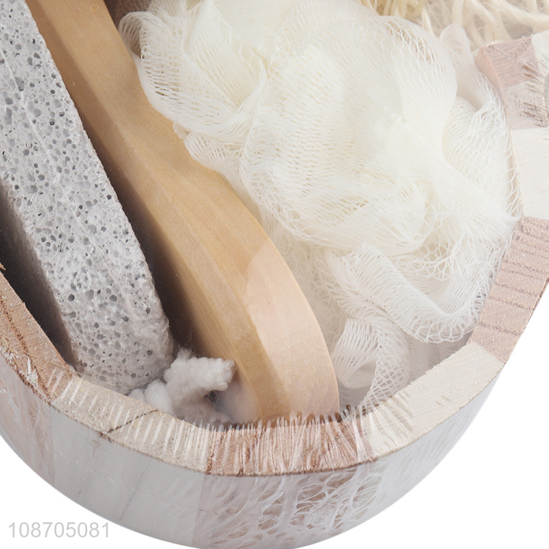 Yiwu market bath gifts bath brush foot pumice stone set for skin care