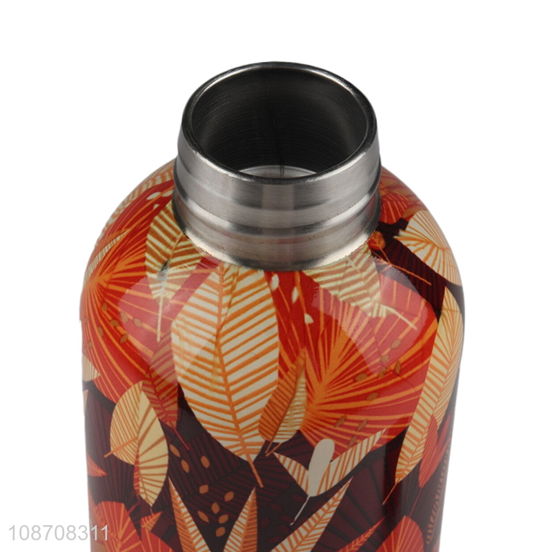 New arrival flower printed stainless steel insulated water bottle for sale