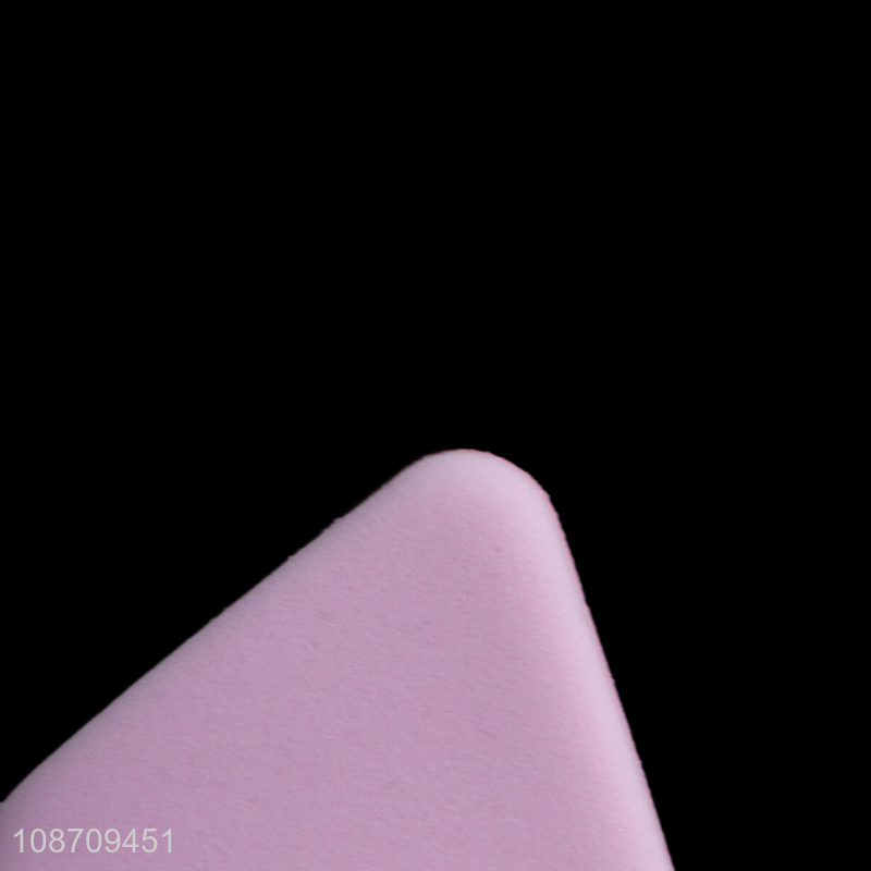 Factory supply 4pcs reusable triangle cosmetic makeup puff sponge