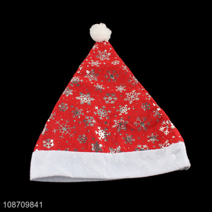 New product unisex Christmas hat non-woven fabric santa hat for adults
