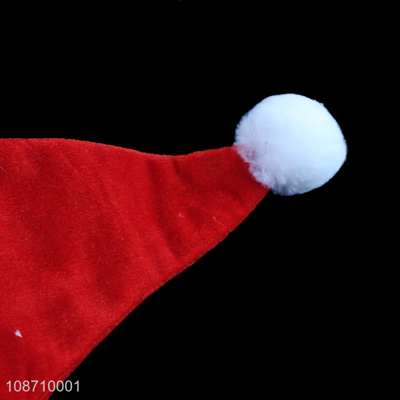 Wholesale non-woven fabric Christmas hat santa hat holiday hat for adults