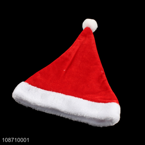 Wholesale non-woven fabric Christmas hat santa hat holiday hat for adults