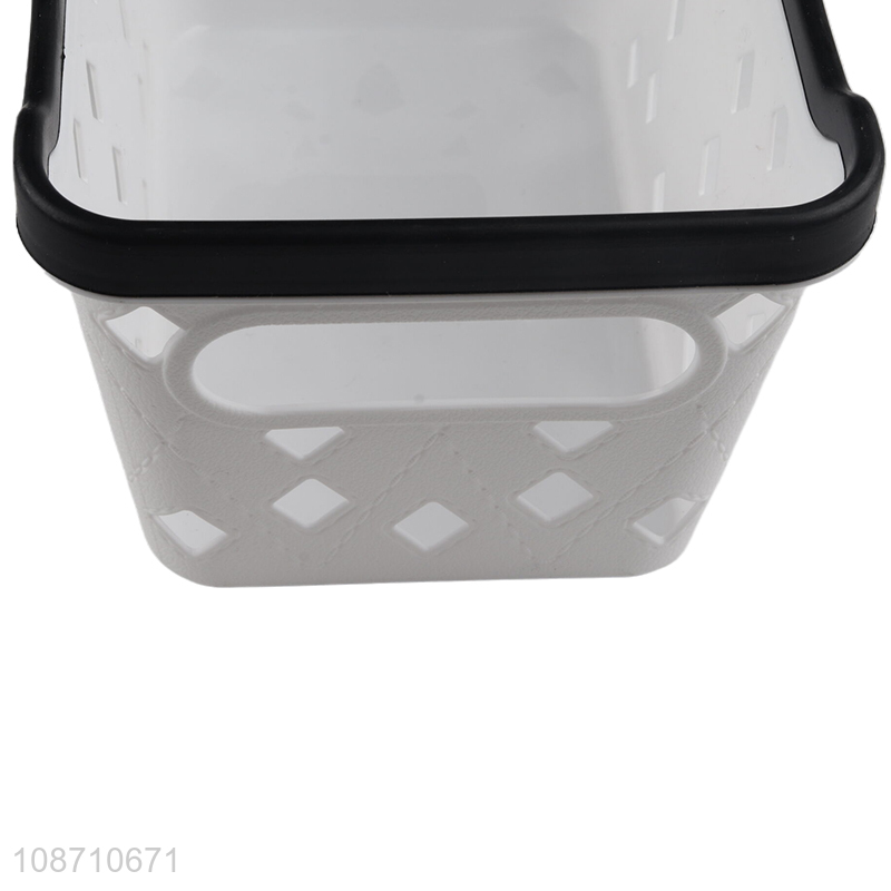 Hot selling household plastic storage basket kitchen pantry storage basket