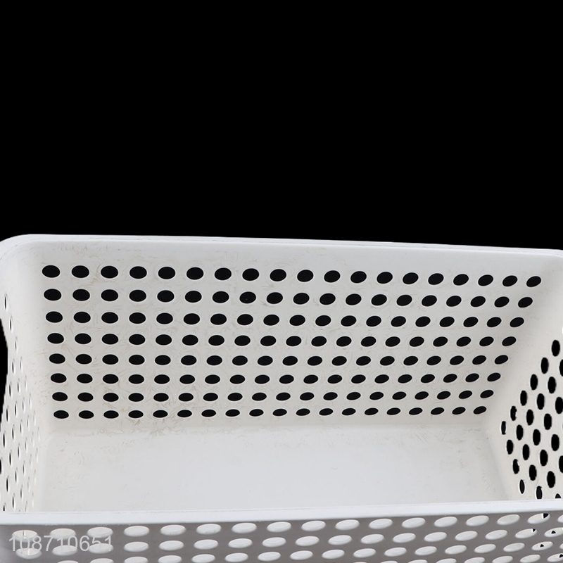 Factory supply multi-function stackable plastic storage basket for kids toys