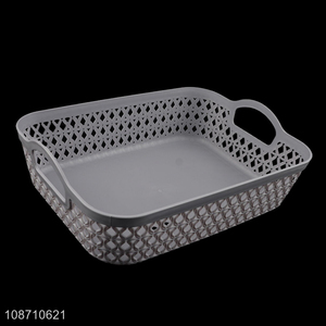 Factory wholesale plastic storage baskets for makeup, toys, snacks & books