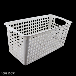 Factory supply multi-function stackable plastic storage basket for kids toys