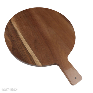Good quality natural bamboo cutting <em>board</em> pizza serving <em>board</em> with handle