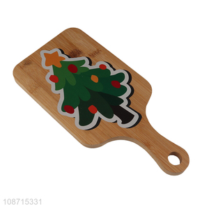 Wholesale Christmas cutting <em>board</em> bamboo <em>chopping</em> <em>board</em> for Xmas decor