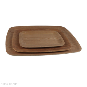 Popular products rectangle wooden food snack serving tray storage tray for home