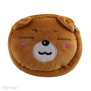New arrival cute cartoon bear fluffy crossbody bag for kids girls