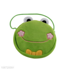 Popular product kawaii cartoon frog crossbody <em>bag</em> fluffy shoulder <em>bag</em>