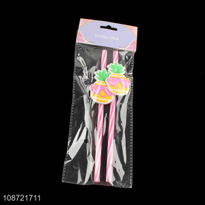 New product reusable cartoon straws plastic drinking straws party supplies