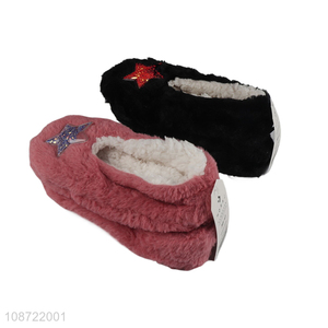 Good quality fashionable winter house slipper plush slippers for kids