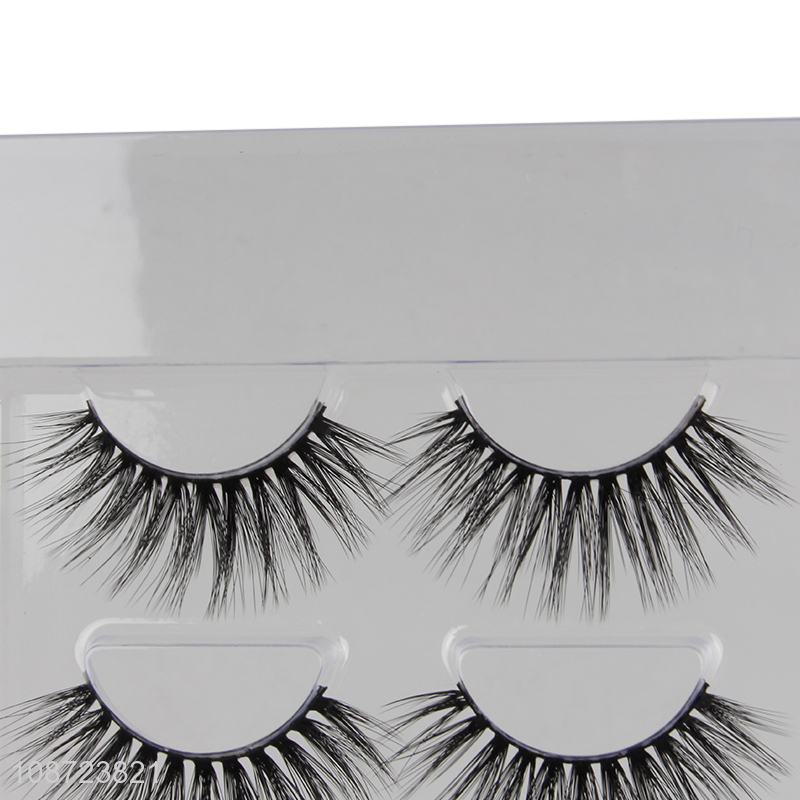 Online wholesale faux mink eyelashes set with eyelash applicator