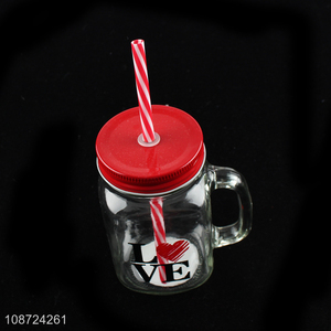 Top selling <em>glass</em> clear drinking <em>cup</em> water <em>cup</em> juice <em>cup</em> with straw