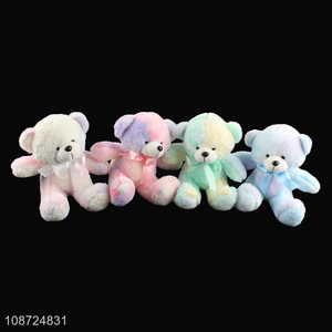 New product cute colorful plush bear toy stuffed animal toy for kids