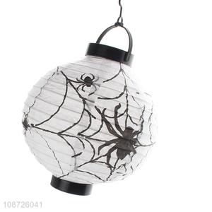 Wholesale Halloween paper latern with led light for outdoor yard decoration